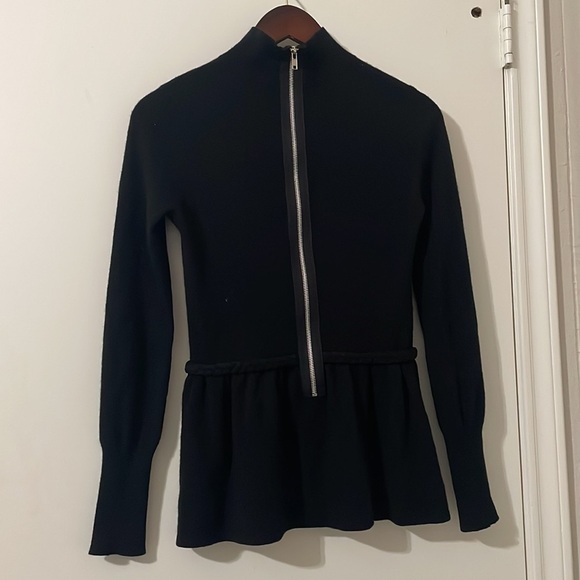 Autumn Cashmere Peplum Zip Up Top Size XS - Picture 2 of 5